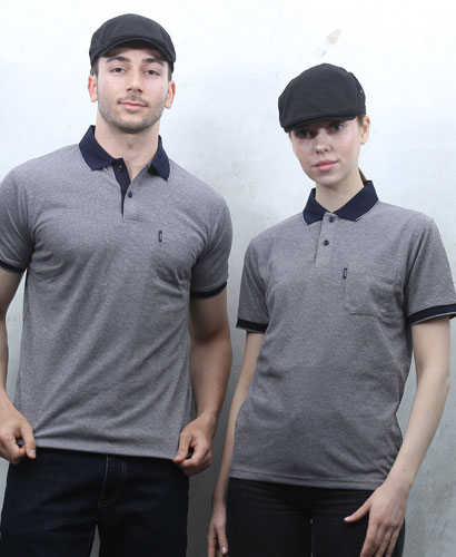 T-02 반팔 회색 쿨랙스 배색티셔츠ㅡㅡ(반팔모델)