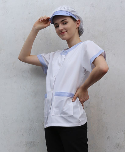 HA-60 하늘체크 라운드 반팔