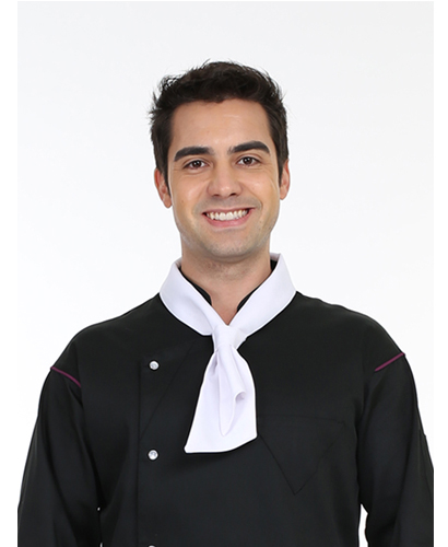 107 - 고리형 백색 목스카프