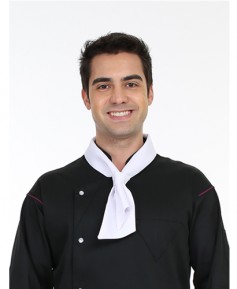 107 - 고리형 백색 목스카프