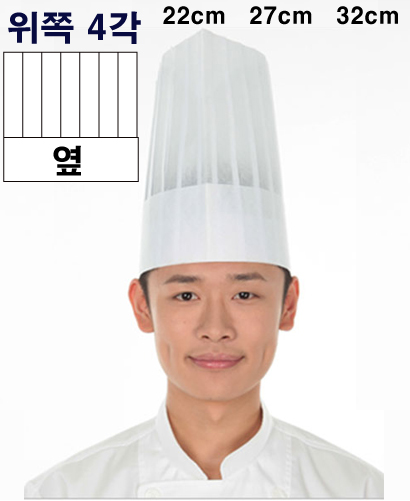 C-191 ☆ 위 사각종이모자 ㅡㅡㅡ 소(22cm) , 중(27cm), 대(32cm)