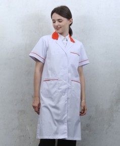 ▣ DR-24 반팔 오렌지 카라 배색