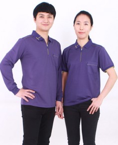 ▶T-3 33 보라색 기능성 엠보 지퍼 스티치