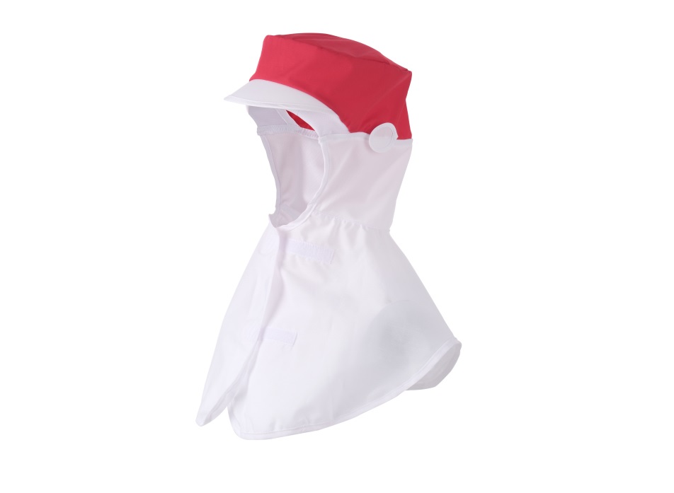 C-975 챙있는 쿨기능 마스크고리 위 적색 위생모