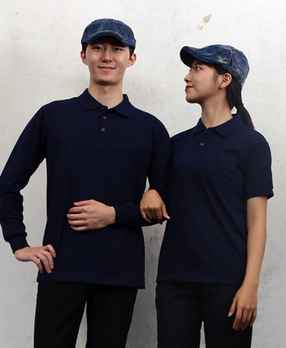 T-54 곤색 ((고급)) 폴로티셔츠 순면ㅡ(주머니없음)