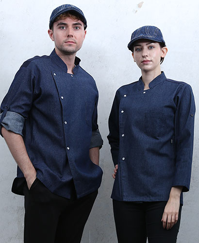 KO-130 청지 데님 싱글단추 스넵ㅡㅡ(긴팔/칠부겸용) ★재고관리