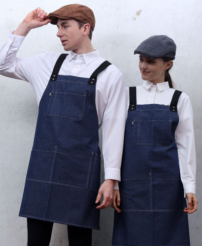 AP-532-1 블루데님 스티치 앞치마(52)