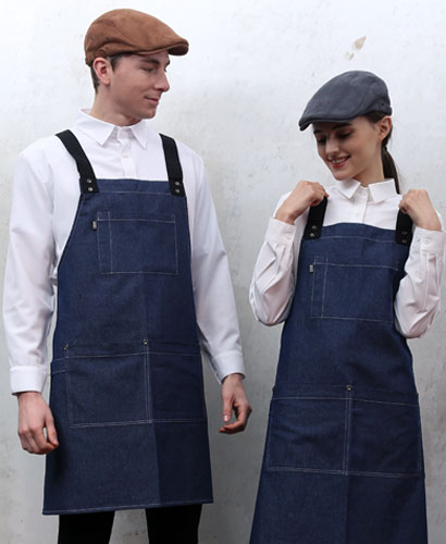 AP-532-1 블루데님 스티치 앞치마(52)