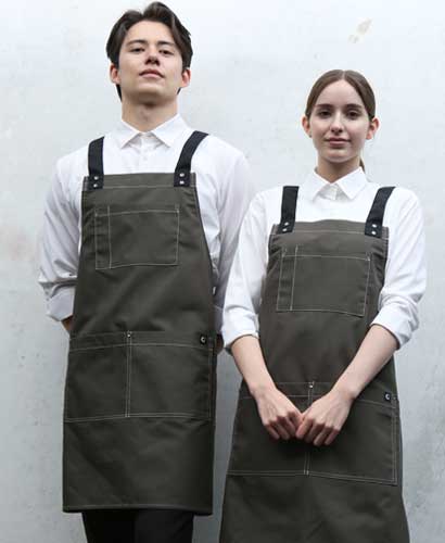 AP-531-1 진카키 스티치 앞치마 뒤H형(51)
