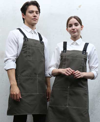 AP-531-1 진카키 스티치 앞치마 뒤H형(51)