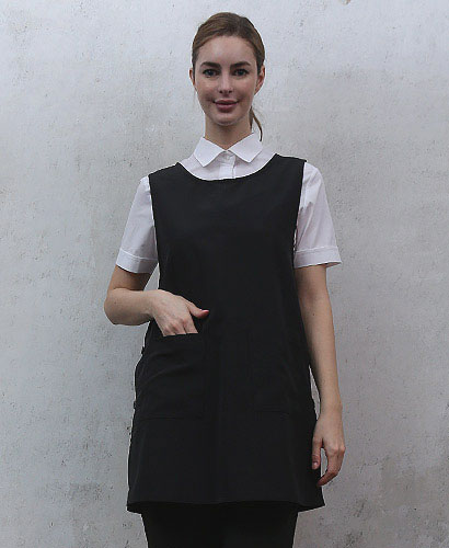 AP-8102 포그니 검정원피스앞치마 ㅡㅡ(특대있음)