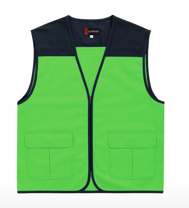 CJ-LD21 형광연두 V넥 조끼
