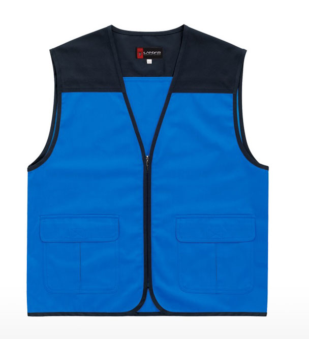 CJ-LD21  파랑 V넥 조끼