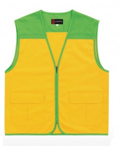 CJ-LD21 노랑/연두 V넥 조끼