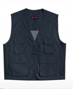 CJ-LD320 V넥 네이비 뒤망사 조끼