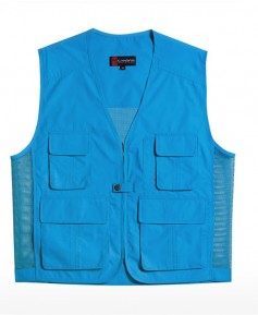 CJ-LD320 V넥 스카이블루 뒤망사 조끼