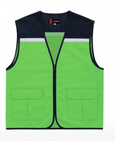 CJ-LD23 연두V넥 조끼