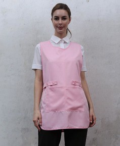 AP-937 양옆트임 핑크 원피스앞치마＃  (폴리원단)