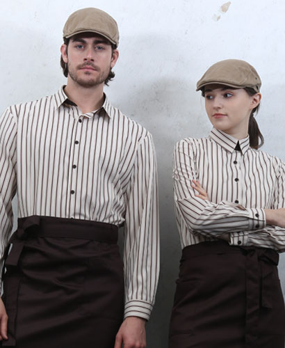 Y-809 긴팔 베이지 커피스트라이프