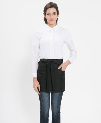 AP-215 랩형 검정미니앞치마