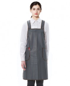 AP-3020 검정줄지 방수앞치마 (소)