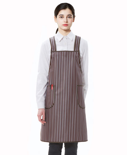 AP-3021 갈색줄지 방수앞치마(소)