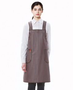 AP-3021 갈색줄지 방수앞치마(소)