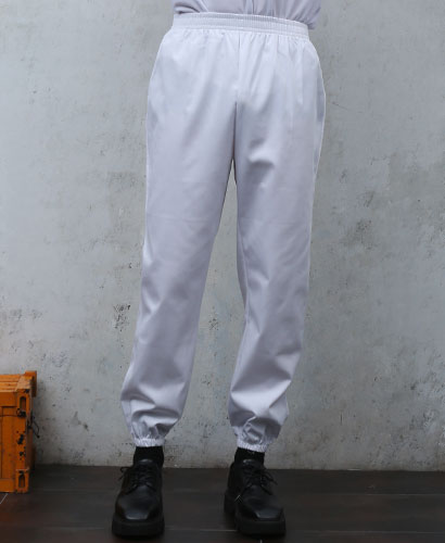 P-13-1  16수 백색 상하고무줄 바지  ㅡ(도톰한원단)남여공용 주머니없음