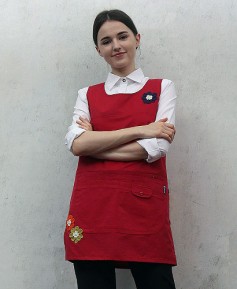 AP-380  빨강 코사지 앞치마