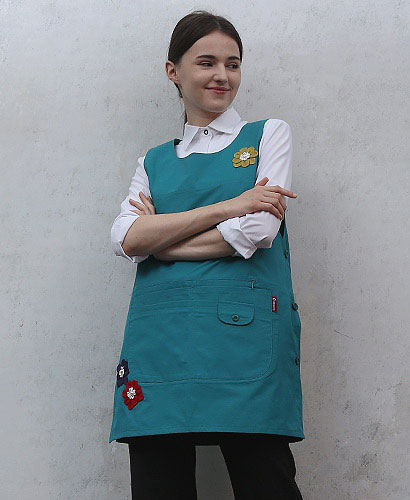 AP-374 그린 코사지 앞치마