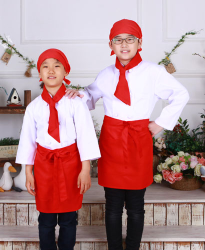 K-32 빨강 허리 앞치마