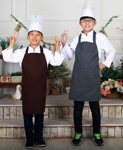 K-35 커피 목걸이 앞치마ㅡㅡㅡㅡK-37 회색보카시 목걸이 앞치마