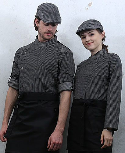 KO-156-1 검정 슬립 스트라이프 ㅡ(칠부겸용 롤업소매)