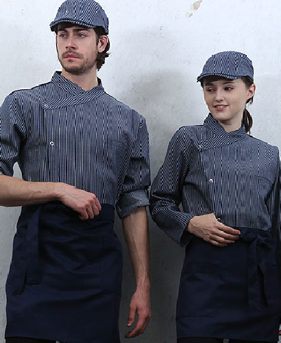 KO-156-2 네이비 슬립 스트라이프 ㅡ(칠부겸용 롤업소매)