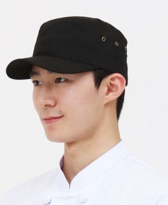 C-955 검정 군모형 조리모자