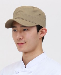 C-955 베이지 군모형 조리모자