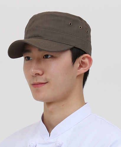 C-955 카키 군모형 조리모자