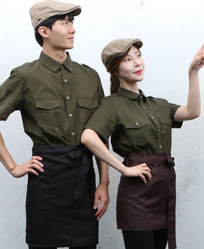 Y-861 카키 무지 캐쥬얼 남방