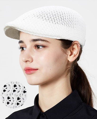 C-572 백색 매쉬 헌팅캡