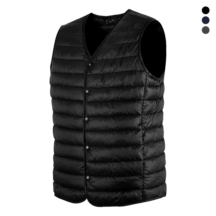 V-220 블랙 V 넥  경량조끼