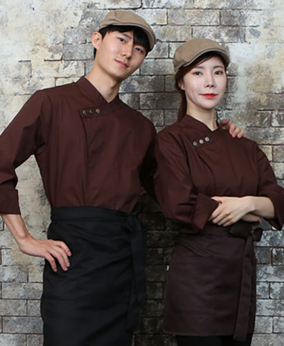 KO-721-4 커피 크로스넥 칠부 (212)