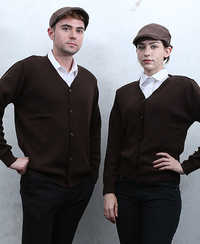 G-90 커피 무지가디건 (남성/여성)