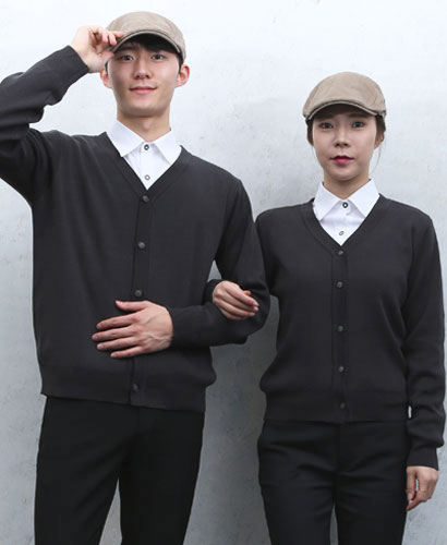 G-90 차콜 무지가디건 (남성/여성)