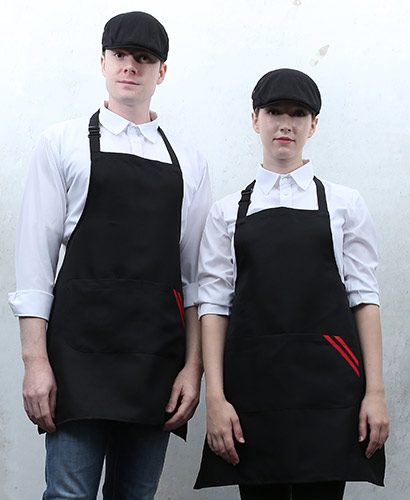 AP-931 블랙 사선 두줄 띠 주머니