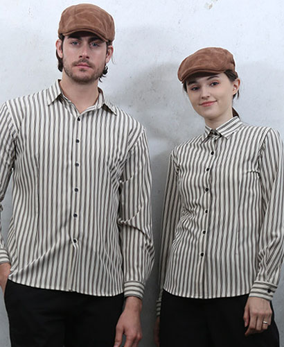 Y-812  엣지 베이지 검스트라이프ㅡㅡㅡ긴팔