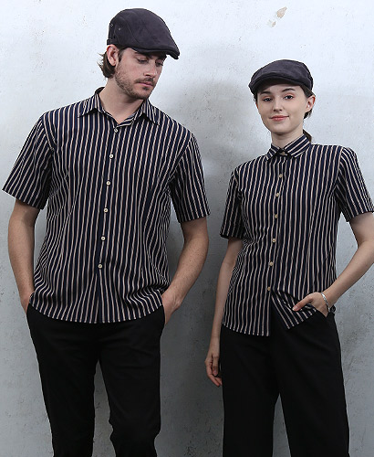 Y-741 엣지 네이비 스트라이프ㅡㅡㅡ 반팔