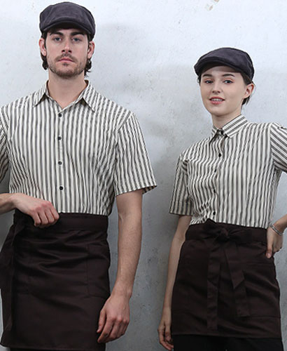 Y-742 엣지 베이지 검 스트라이프ㅡ ㅡ반팔