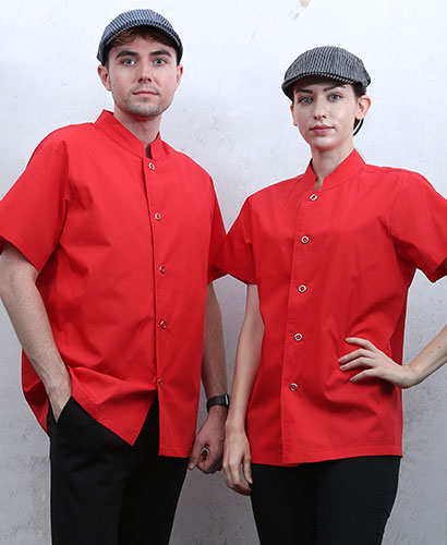 KO-728-4 레드 원버튼 베이직 반팔 (162)