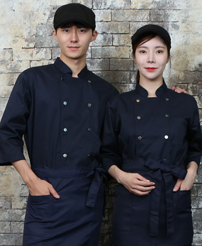 KO-708-3 네이비 더블 스냅버튼 7부 (192)