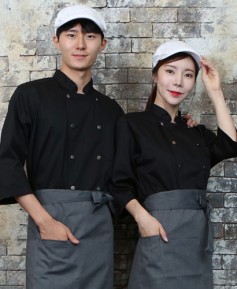 KO-708-1 블랙 더블 스냅버튼 7부 (192)